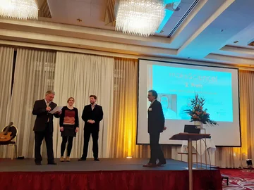 Sabrina Syskowski bei der Verleihung des LeLa-Preises 2020 in Dresden. Foto: privat