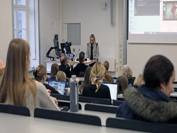 Vorlesung an der Pädagogischen Hochschule Karlsruhe. Foto: PHKA