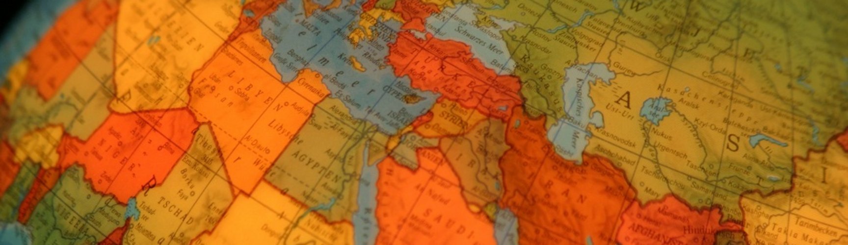 Ausschnitt eines Globus