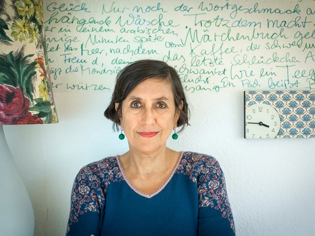Portraitaufnahme von Andrea Karimé. Andrea Karimé. Foto: Heike Fischer