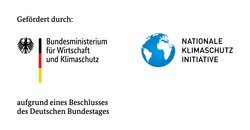 Logo gefördert durch: Bundesministerium für Wirtschaft und Klimaschutz und Nationale Klimaschutzinitiative, aufgrund eines Beschlusses des Deutschen Bundestages