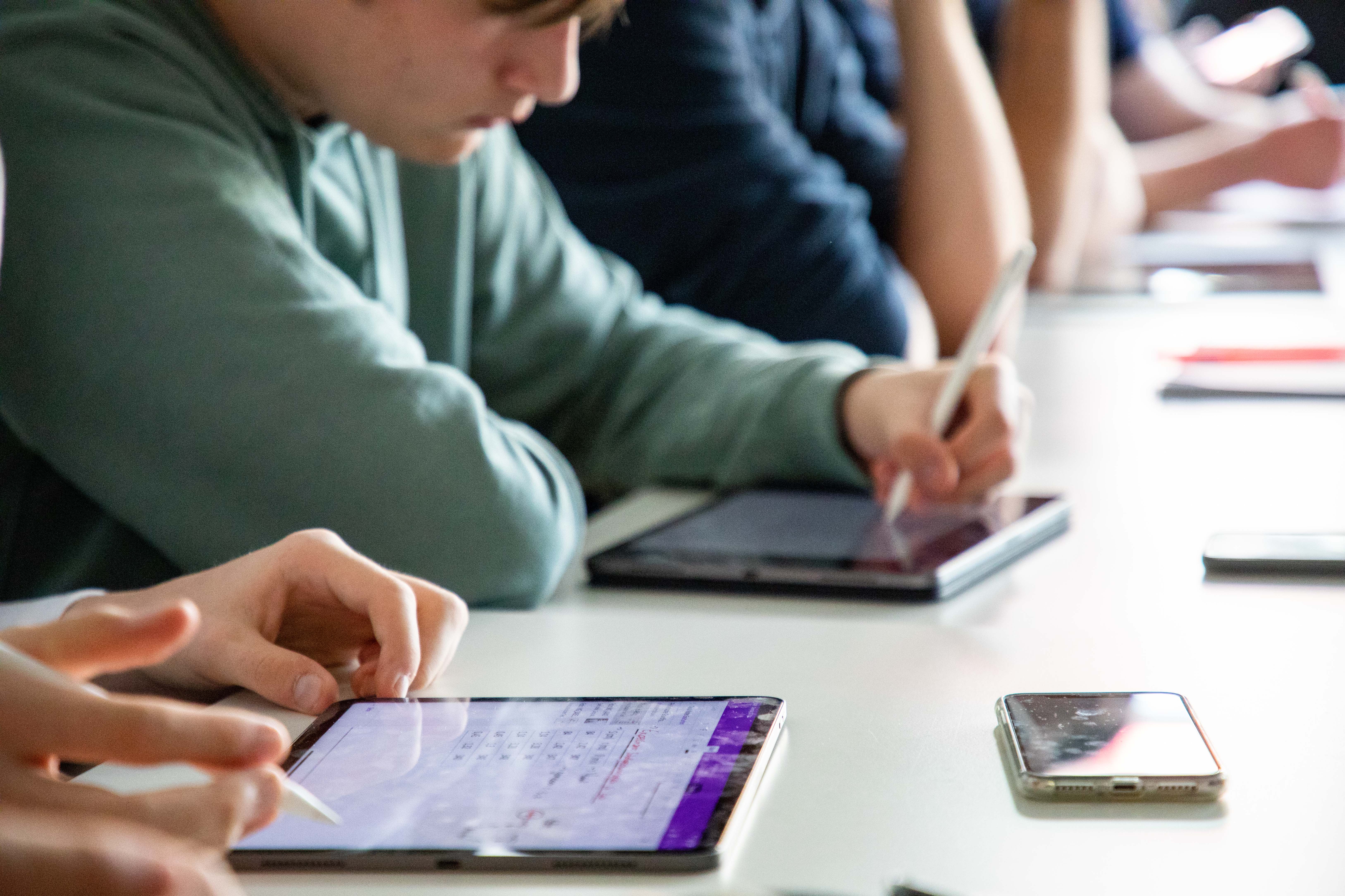 In einer Lehrveranstaltung an der Pädagogischen Hochschule Karlsruhe. Foto: David Manherz