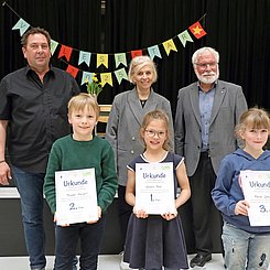 Bruchsaler Grundschul-Vorlesewettbewerb: Die Sieger:innen Stufe 3. Foto: Pädagogische Hochschule Karlsruhe